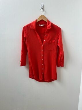 Belford Netted  Quiet Luxury Cotton Button Up Blouse